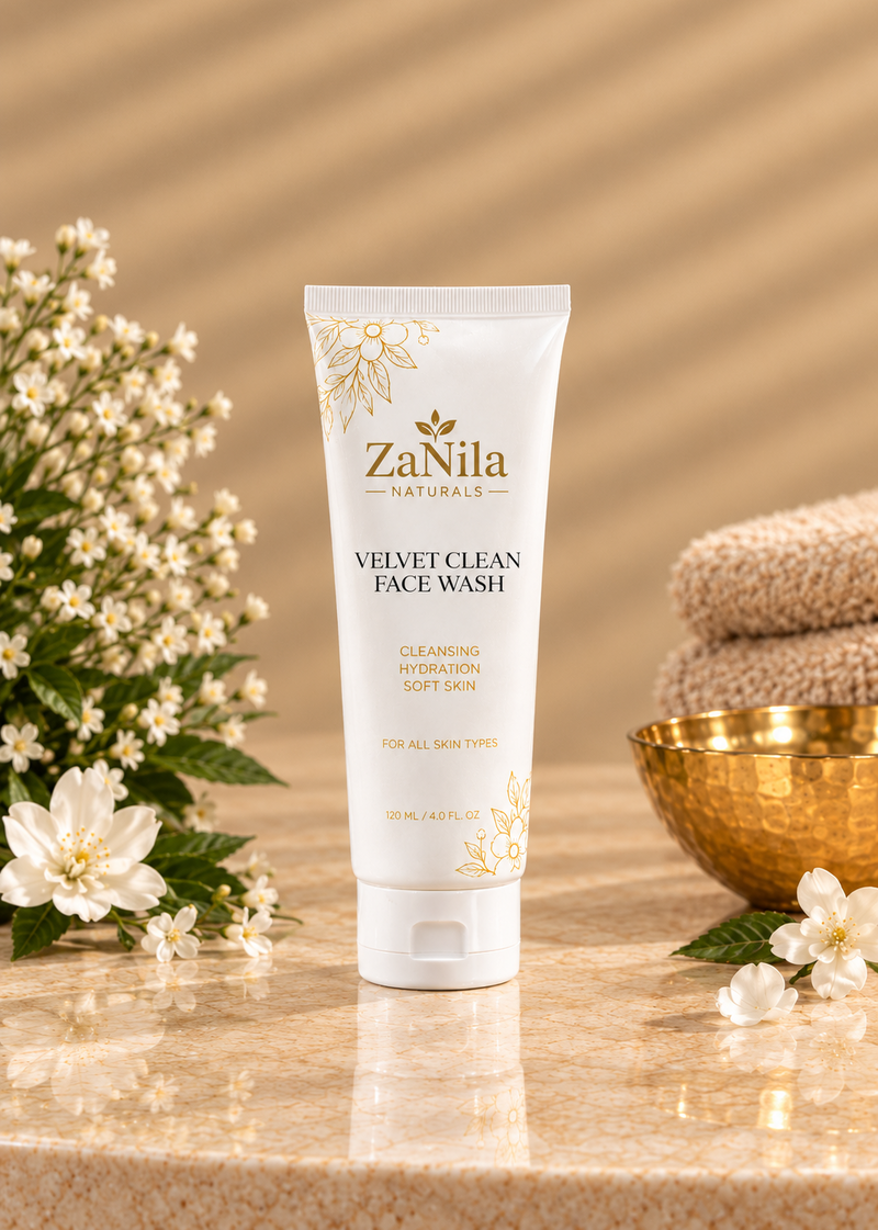 Zanila Naturals Velvet Clean Face Wash – Cleansing, Hydration & Soft Skin | 120ml