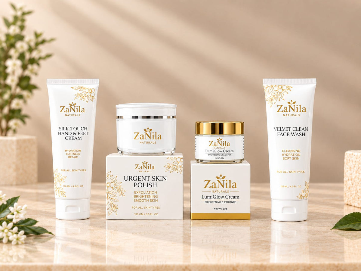 Zanila Naturals Glow and Clean Bundle – Complete Skincare Set | 4-Piece Bundle